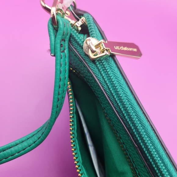 Liz Claiborne Elly Convertible Crossbody Bag Green NWT - Picture 7 of 8